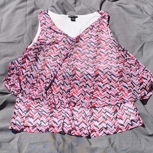 Patterned work blouse